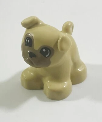 Lego Duplo TAN PUPPY DOG PUG Animal House Pet Farm Village House Part - Image 1 of 4