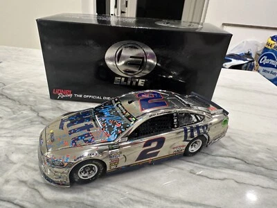 Brad Keselowski Autografiado 2017 Miller Martinsville Carrera Ganar Elite Cromo 1/24 Foto 1 de 4