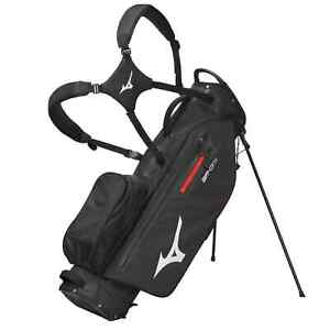 Mizuno Golf BR-DRI Waterproof Black Golf Carry Stand Bag With Rain Hood