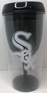 Chicago White Sox Tumbler Cup With Lid Hot Cold Drink - Picture 1 of 20