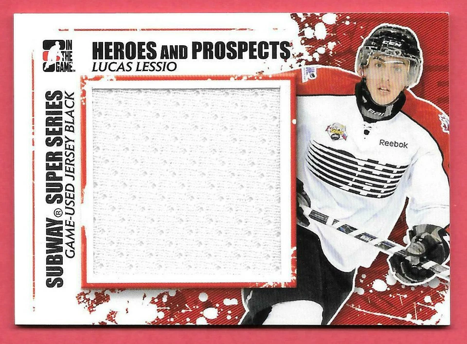 2011-12 Lucas Lessio ITG In The Game Heroes & Prospects Rookie Jersey /100 - Image 1 of 1