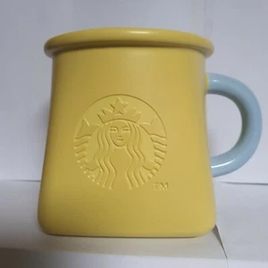 Starbucks Corea 2021 Spring Promotion taza cuadrada amarilla 355 ml - Imagen 1 de 4