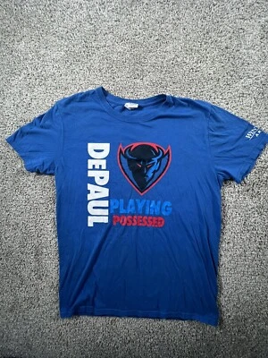 DePaul Blue Demons University T-Shirt Mens Medium Chicago NCAA - Image 1 of 4