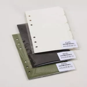 5 Stück Heiß A6 Persönlicher Index Mehrfarbig Tab Teiler Einsatz Nachfüllpackung Organizer #J - Bild 1 von 7