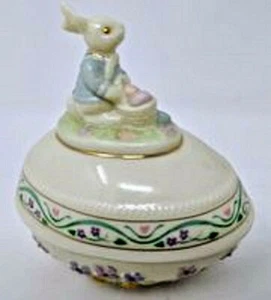 Lenox Collections The Spring Bunny Easter Egg Easter 2002 Limited Edition - Picture 1 of 7
