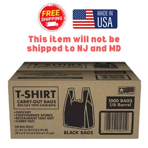 Bolsas de transporte para camisetas negras Member's Mark (1.000 ct.), talla 11,5" x 6,5" x 22" - Imagen 1 de 8