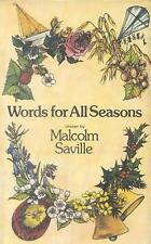 Words for All Seasons by Malcolm Saville (English) Hardcover Book