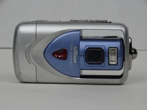 Nikon CoolPix 2500 2.0MP CCD 3x Zoom Flip Lens Digital Camera Only Silver Blue  - Picture 1 of 11