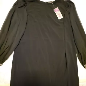 Blusa túnica blusa muñeca brillante talla 6 para mujer nueva con etiquetas bruja gótica fluida núcleo de hadas oscuro - Imagen 1 de 5