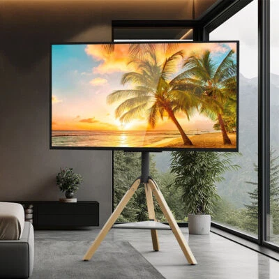 40" 45 47 48 50 55 60 65 70" Trípode Piso TV Soporte LED Soporte de Montaje TV con Estante Foto 1 de 4