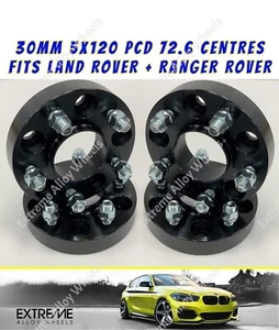 Se adapta a Land Rover Discovery 3 4 y 5 30 mm negro rueda perno en espaciadores juego X4 - Imagen 1 de 7