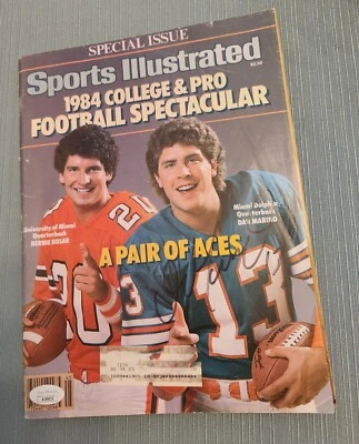 DAN MARINO -- SPORTS ILLUSTRATED MAGAZINE -- SIGNED / AUTOGRAPHEHD -- JSA COA - Image 1 of 4