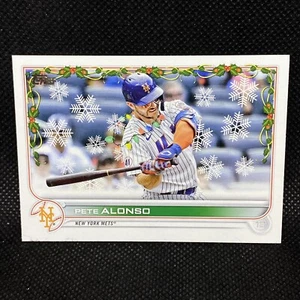 SSP! 🚨2022 Topps Holiday PETE ALONSO Image Photo Variation New York Mets 820 - Picture 1 of 3