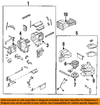 Motor soplador HVAC usado se adapta a: Mazda B-2200 1991 grado A Foto 1 de 2