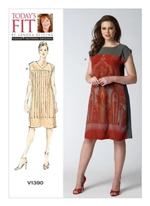 Vogue EASY Sewing Pattern 1390 Misses Dress 10 - 32 Todays Fit by Sandra Betzina - Picture 1 of 4
