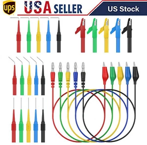 25Pcs 30V 5A Alligator Clips Electrical Test Leads Set 1.3ft Jumper Wires Cables - Bild 1 von 12