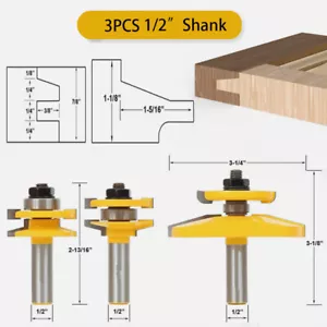 Raised Panel Cabinet Door Router Bit Set Shaker 1/2" Shank For Woodworking Tools - Picture 1 of 4