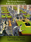 American Billiards Championship Pool Table Chicago Vintage Poster Repro FREE S/H
