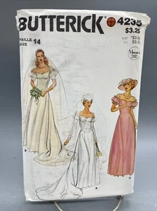 Vestido de novia para mujer Butterick con patrón de costura 4235 talla 14 - Imagen 1 de 4
