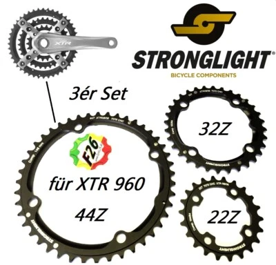 Pignoni Stronglight per Shimano XTR FC-M 960 pedivella Stronglite - Immagine 1 di 4