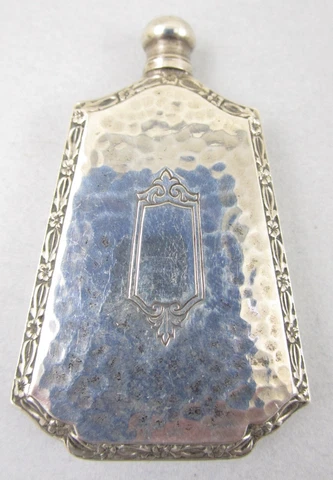 Art Deco 1930’s Webster & Company Sterling Silver Perfume Vinaigrette Flask Cover