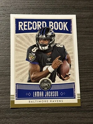 2020 Panini Legacy Record Book Insert #RB-LJ Lamar Jackson Baltimore Ravens - Image 1 of 2