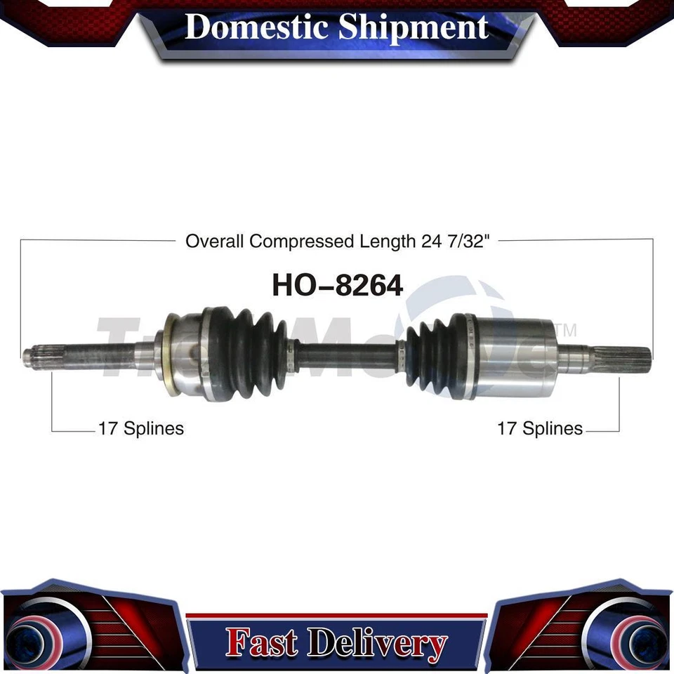 Conjunto de junta de eje de transmisión CV delantero izquierdo para Acura SLX 1996 1997 1998 1999 Foto 1 de 1