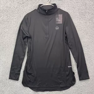 Veil Womens Medium Spark Half Zip Pullover Tunic Black Workout Performance - NWT - Picture 1 of 14