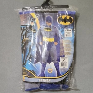 DC COMICS Batman Kids Costume - Blue and Yellow Size Medium 8-10 New in Package - Picture 1 of 6