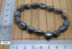 Hämatit Armband aus Natur Rollstein - Import USA - Reiki Lithotherapie - Bild 1 von 1