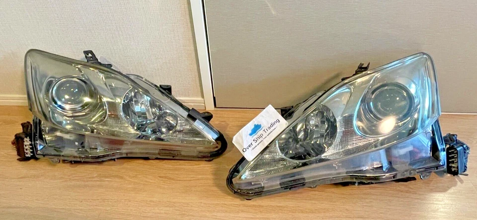 Lexus Genuine IS250 IS350 IS-F 05-10 Early Model HID Headlight Lamp Pair OEM JDM - Image 1 of 4