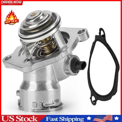 Upgrade Aluminium Thermostat Housing Assembly W/Sensors for Mercede... Fast Ship - Image 1 of 4