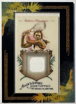 Serena Williams Apparel Swatch 2008 Topps Allen & Ginter Relics AGR-SJW Tennis - Image 1 of 2