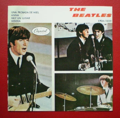 The Beatles  A TASTE OF HONEY/ ANNA  + 2   EP  w/Pic MEXICO  NM/ EX  McCARTNEY - Image 1 of 4
