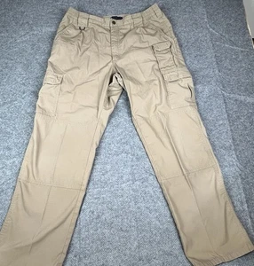 511 Tactical Pro Pants Mens Size 36/34 Tan Taclite RipStop Elastic Waist Cargo - Picture 1 of 11