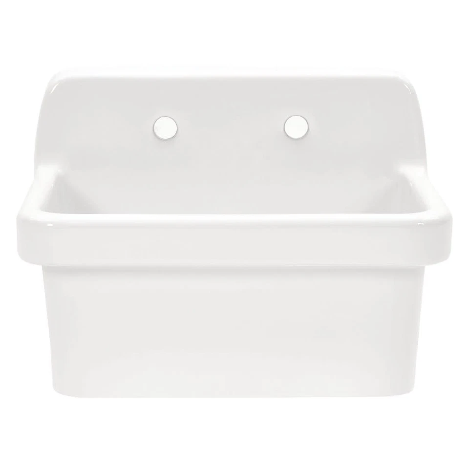 Kingston Brass GPKWS241917 Doriteal 24" Wall Mounted Single Basin - White - Image 1 of 1