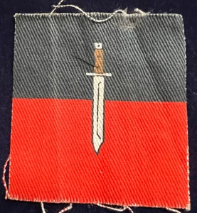 BRITISH ARMY INFANTRY SCHOOL/WAR OFFICE CONTROL UNIT TUCH PATCH BADGE - Bild 1 von 3