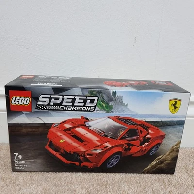 Lego 76895 Speed Champions Ferrari F8 Tributo New And Sealed 'Tiny Dent On Box' - Image 1 of 4