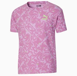 Puma Space Glow Glam Graphic Rundhals Kurzarm T-Shirt Größe Mädchen XL 16 - Bild 1 von 8