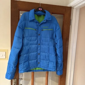 Marmot Puffer Down Coat Jacket Women's Size Medium Blue Lightweight Outdoor - Picture 1 of 14