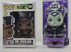 Disney Villains combo Funko Pop! and Popsies DR. FACILIER #1084 W/P + MALEFICENT - Picture 1 of 14