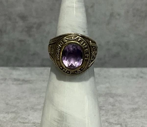 1949 Holy Family Academy Bayonne NJ 10k Gold High School Ring Size 6.25 - Picture 1 of 10
