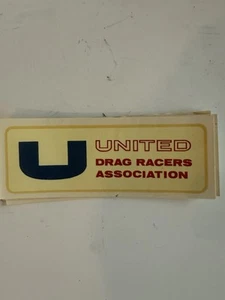 Transferencia de agua original vintage NOS United Drag Racing Association 4,25 x 1,5 (9C) - Imagen 1 de 1