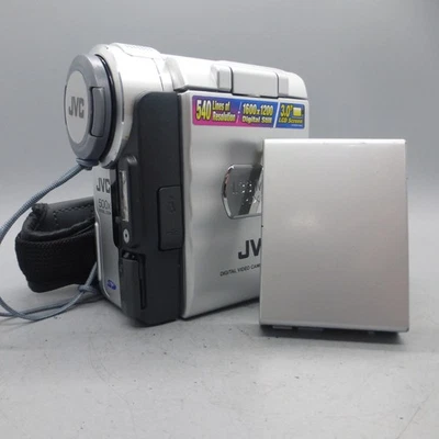 JVC GR-DX300EK Handheld MiniDV Camcorder Silver Tested - Image 1 of 4