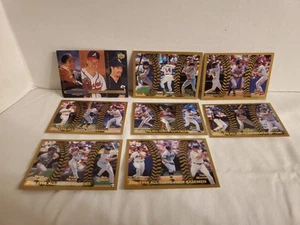 Baseball Lot Of 8 Trading Cards With 3 Players On Them (MLB) - Picture 1 of 9