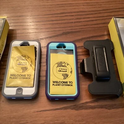 NEW OTTER BOX Defender Series Case iPhone 5/5S Belt Clip Holster LOT OF 2!! - Image 1 of 4