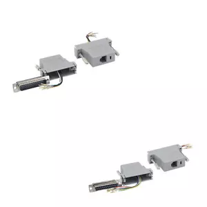 D-Sub Modular Adapter DB25 to RJ12 Male Female M/F F/F Serial Telecom Phone PC - Picture 1 of 3