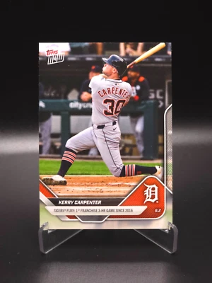 3-HOMER GAME! Kerry Carpenter 2025 Topps Now Card #250 Detroit Tigers IN HAND! - Image 1 of 4