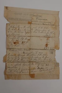 1874 PROPRIETOR RECEIPT NEW HOLLAND OHIO BACKED BY VULCAN GRATE HEATER AD - Picture 1 of 3