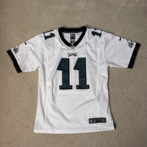 Carson Wentz Philadelphia Eagles Youth Large Excellent Condition White - Foto 1 di 2